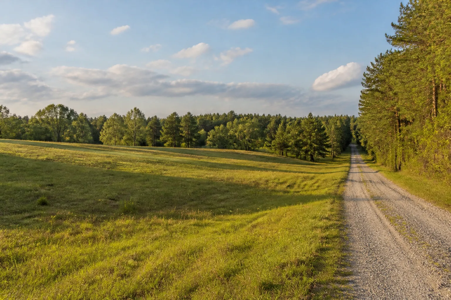 Rural Mississippi Land and Gravel Road